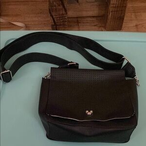 Disney Black Crossbody Bag with Silver Accents